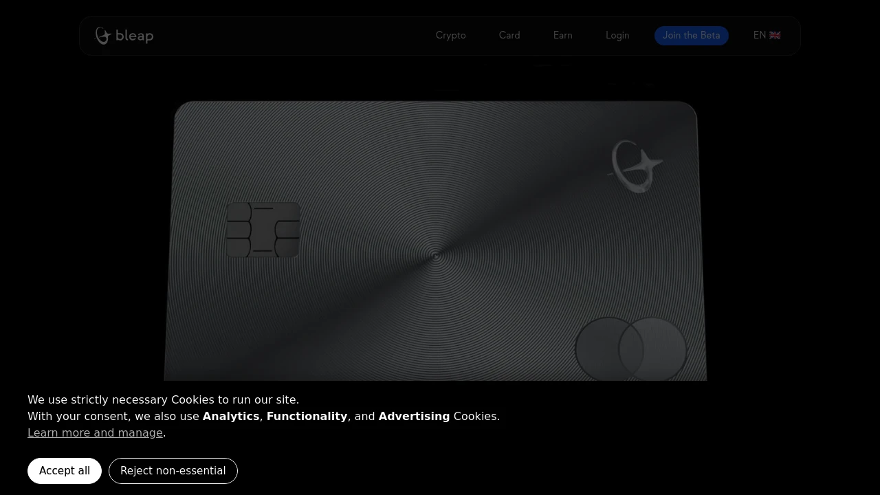 Bleap Crypto Card: 2% Cashback, Zero FX Fees